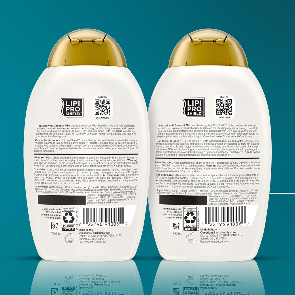 Coconut Milk Shampoo & Conditioner Set 2 x 13 fl. oz K4154