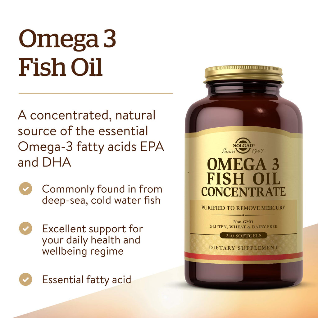 Omega-3 Fish Oil Concentrate 240 Softgels S9251