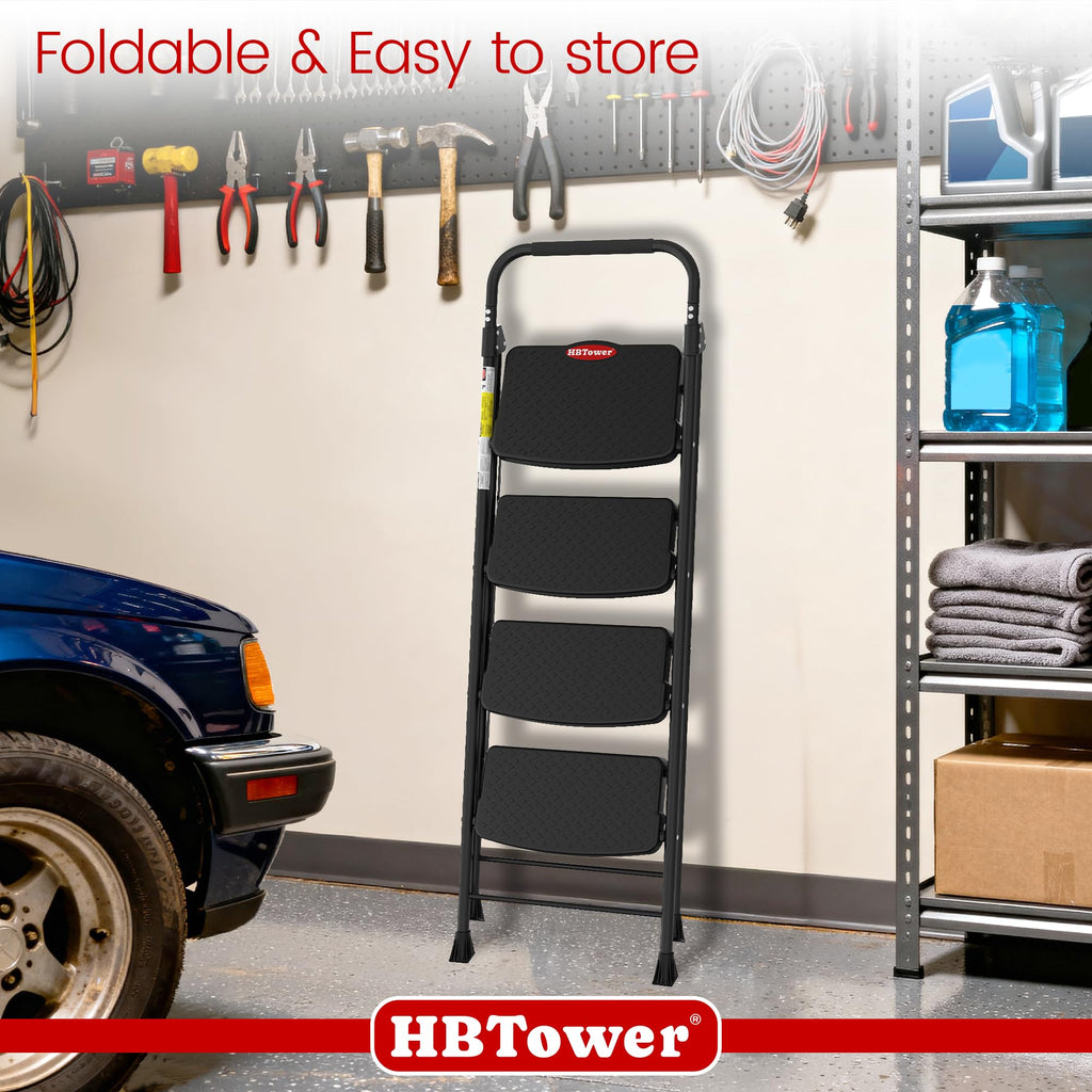 4 Step Ladder Foldable with Wide Anti-Slip Pedal O399