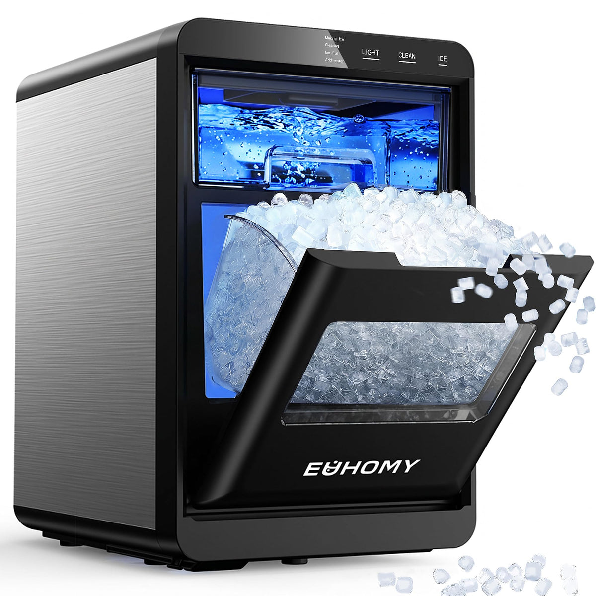 Nugget Ice Maker Countertop, 40lbs/24H, Black V438962