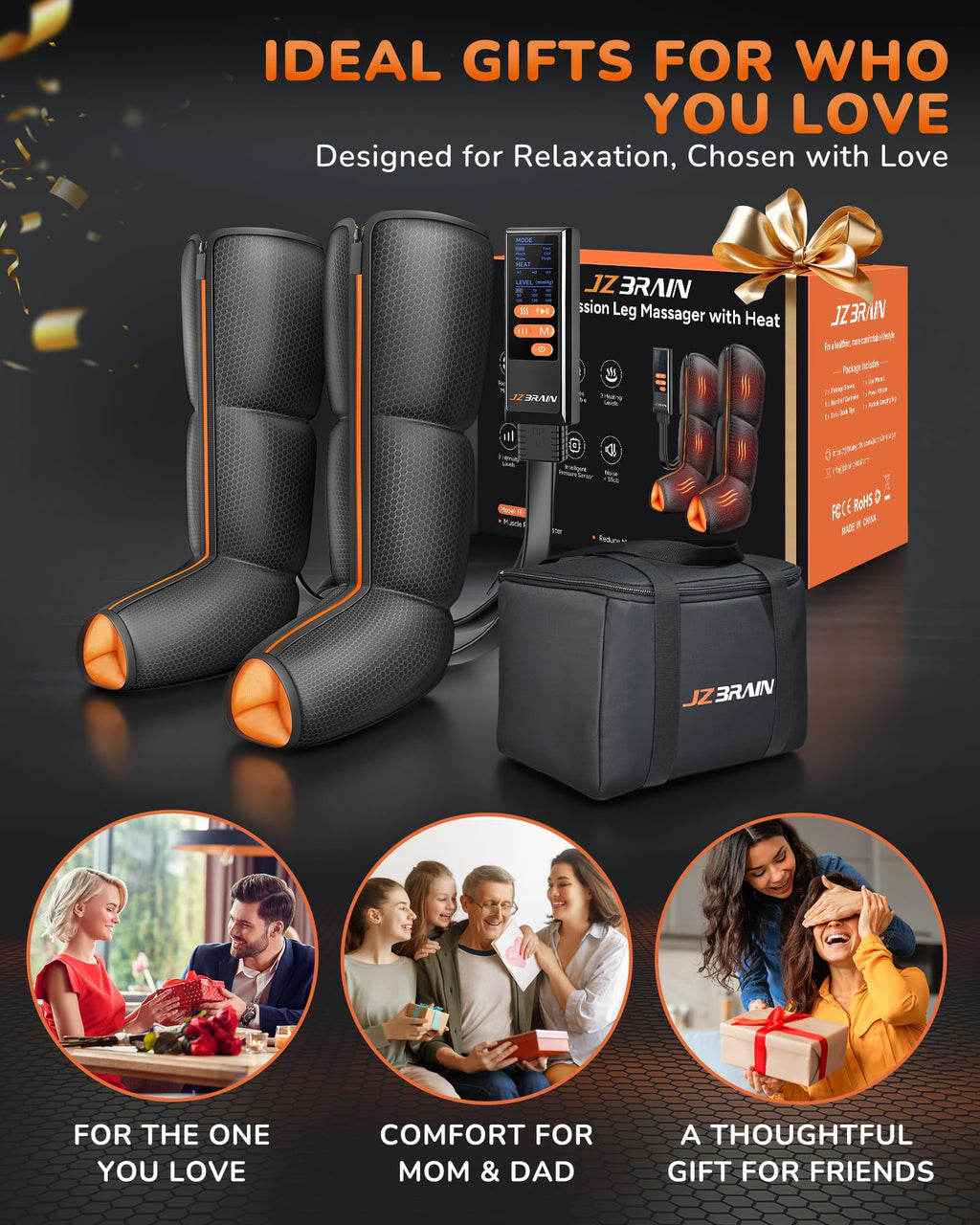 Air Compression Leg Massager with Heat F333998