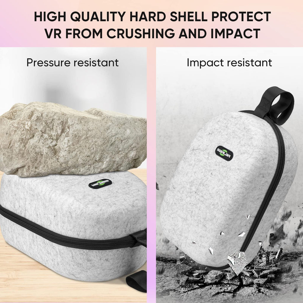 Large Hard Carrying Case Compatible with VR Gaming Headset E1411