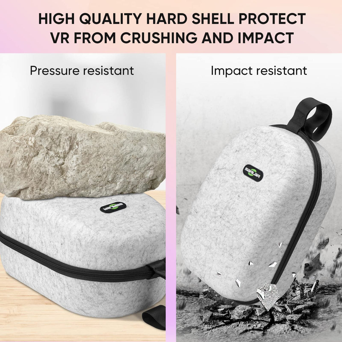 Large Hard Carrying Case Compatible with VR Gaming Headset E1411