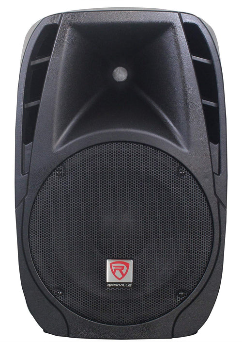 12" Passive PA Speaker System with Metal Wired Mics and Stands C421943