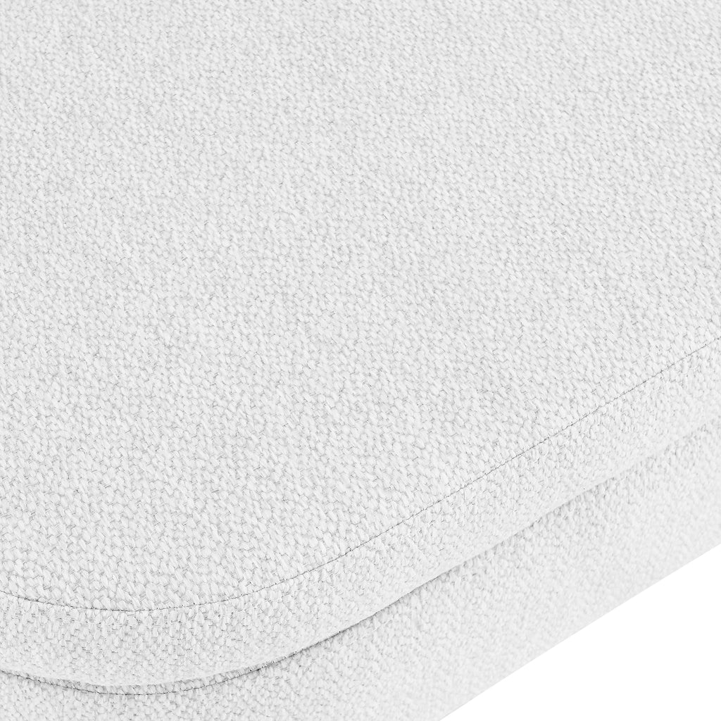 White Storage Bench with Rubber Wood Legs Z35270