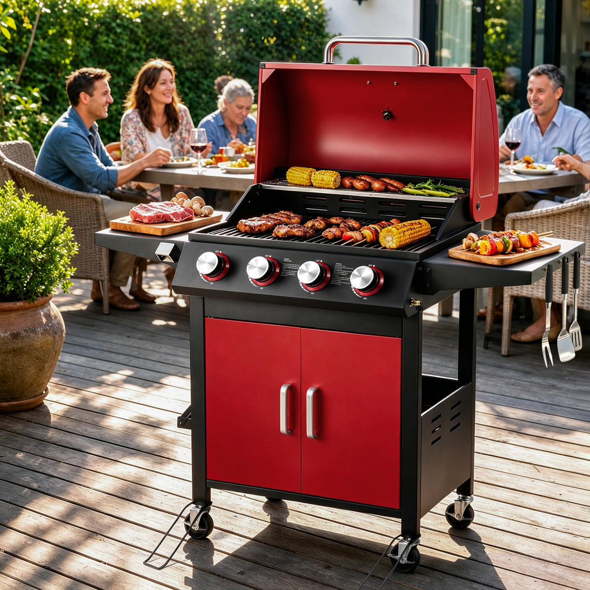 4-Burner Propane Gas Grill F7029