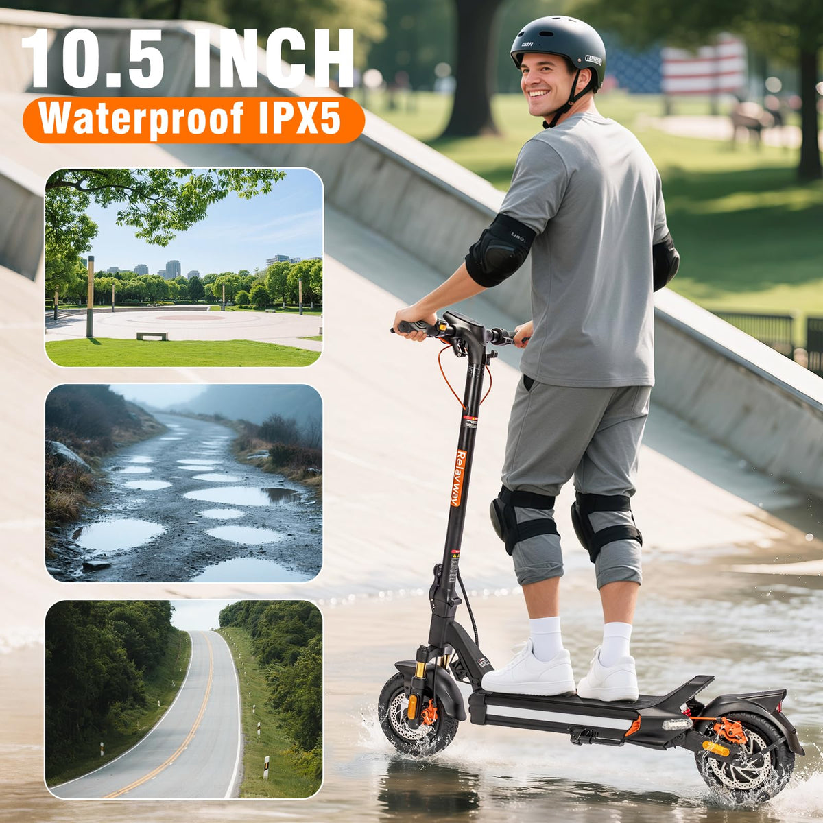 Offroad Electric Scooter 30 Mph 40-50 Miles Range R298