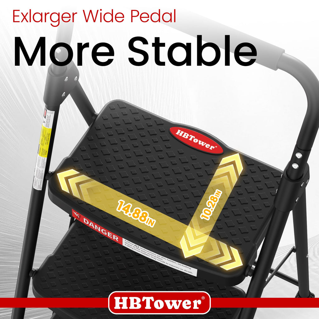 4 Step Ladder Foldable with Wide Anti-Slip Pedal O399
