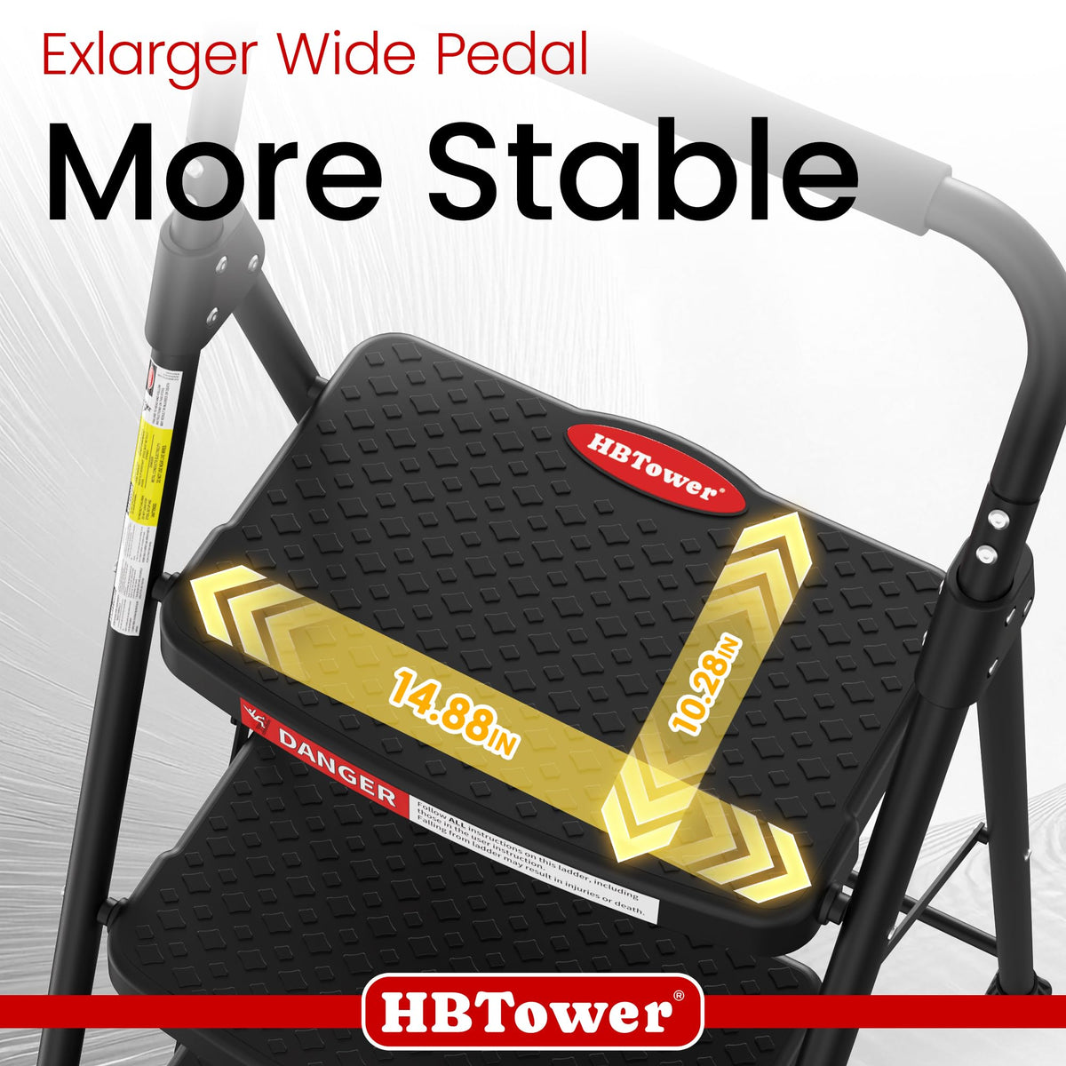 4 Step Ladder Foldable with Wide Anti-Slip Pedal O399