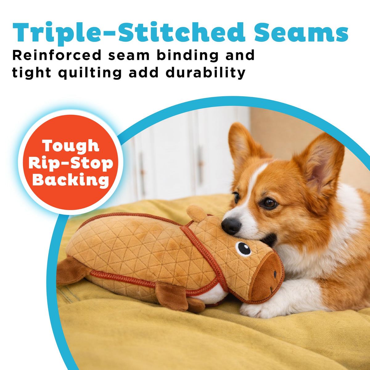 Durable Plush Dog Toy with Squeaker M576211