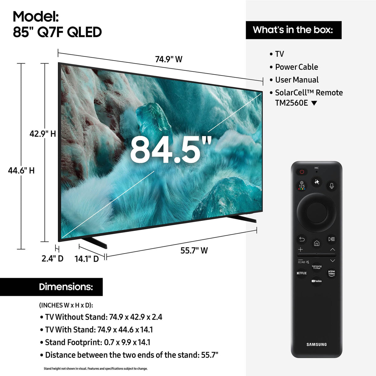85 inch QLED 4K UHD Smart TV B938
