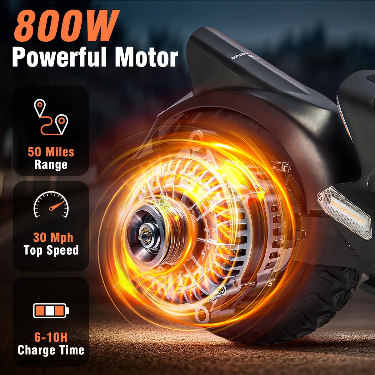 Offroad Electric Scooter 30 Mph 40-50 Miles Range R298