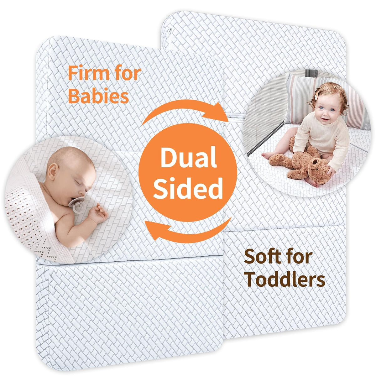 Pack N Play Mattress Trifold Memory Foam A1963