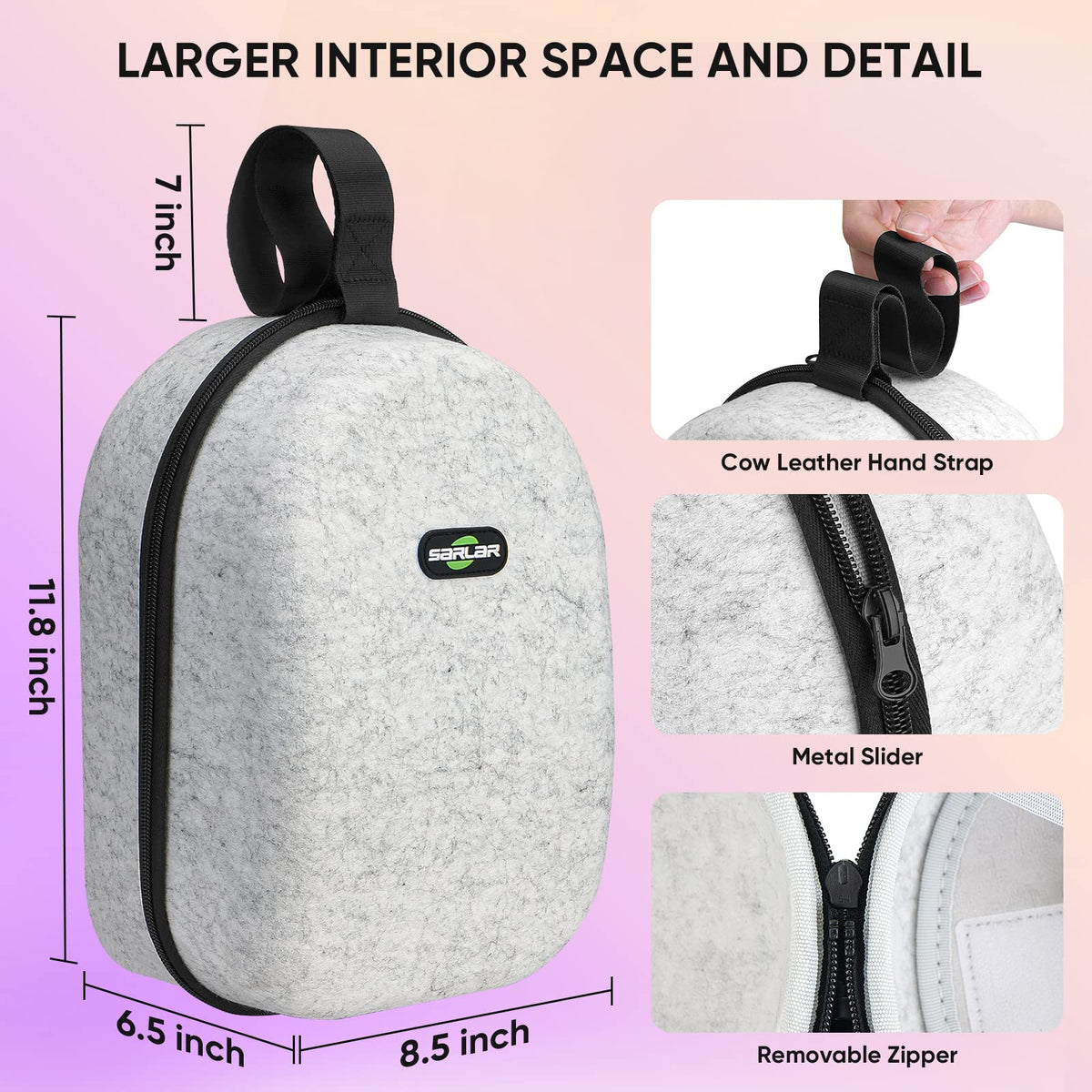 Large Hard Carrying Case Compatible with VR Gaming Headset E1411