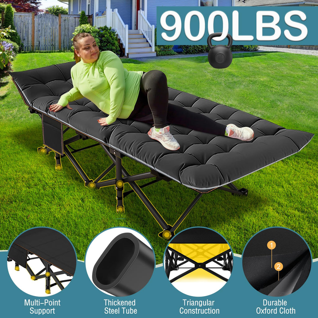Oversized Folding Camping Cot with Carry Bag Q755330