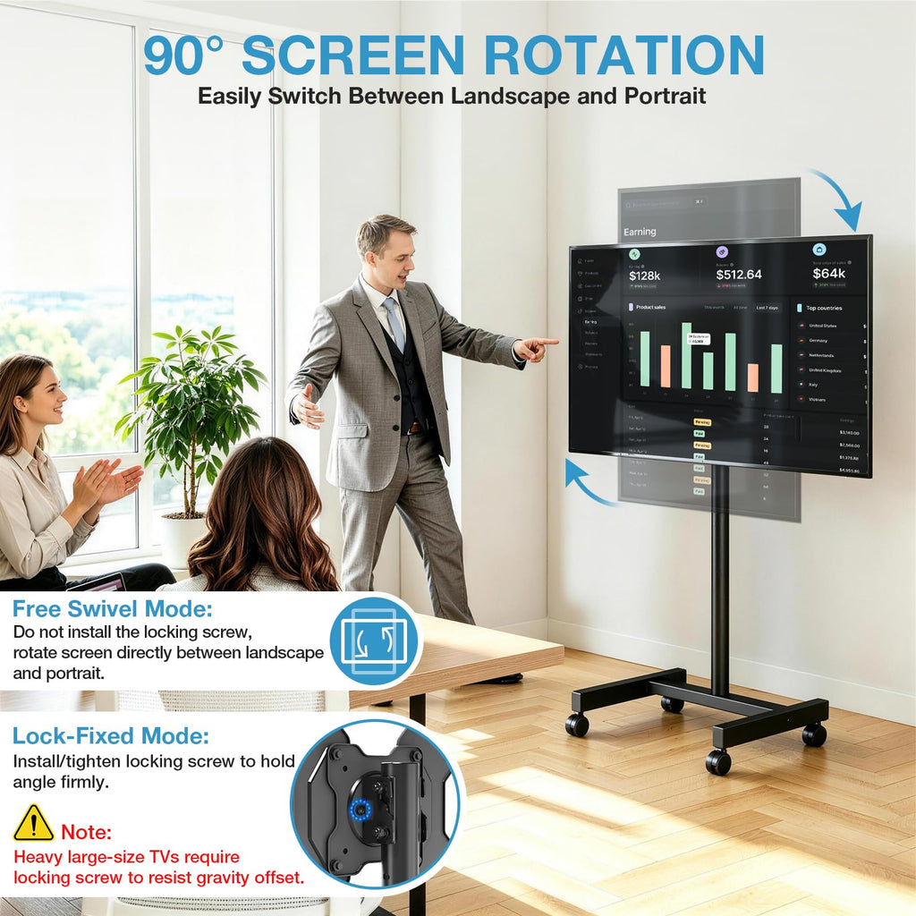 Rolling TV Stand for 13-50 Inch TVs C228