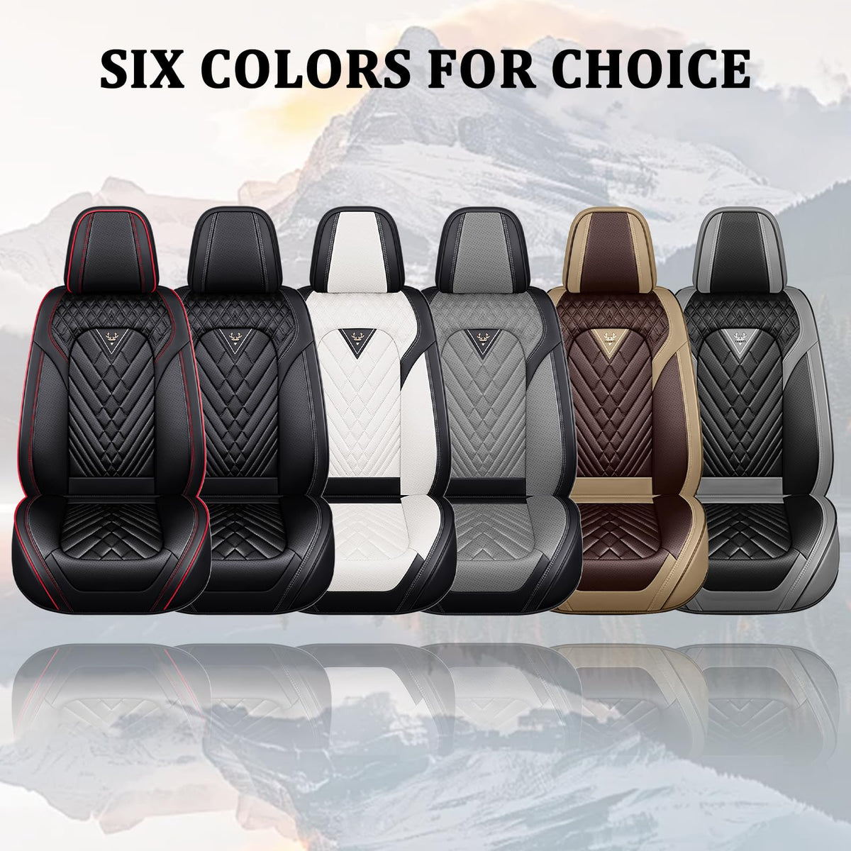 Waterproof Nappa Leather Full Set Car Seat Covers P94260