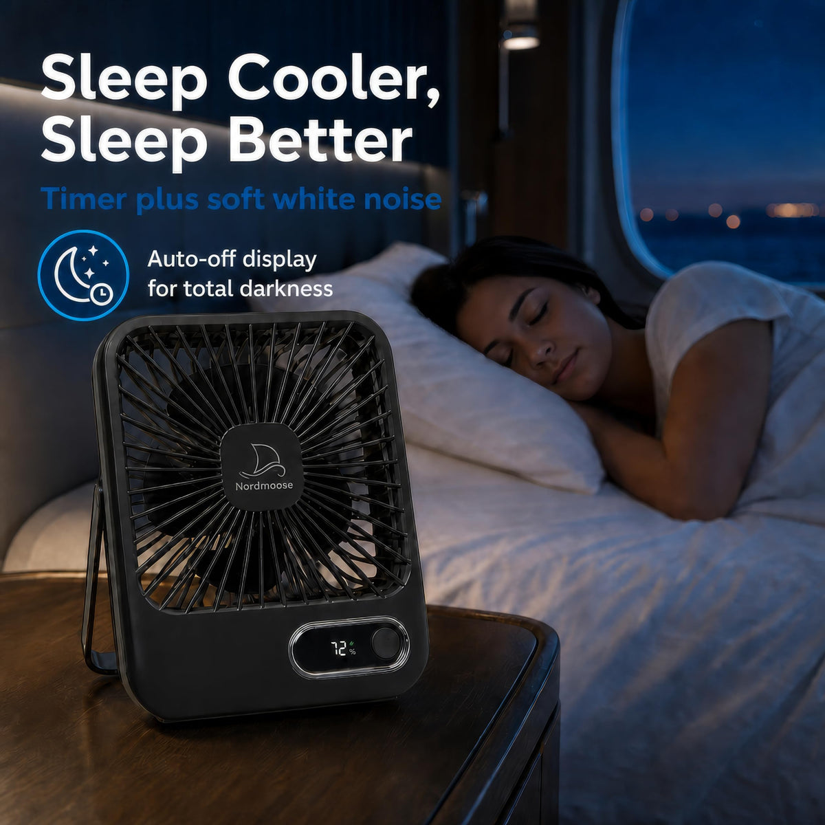 Portable USB Rechargeable Fan with Magnetic Hook W47876
