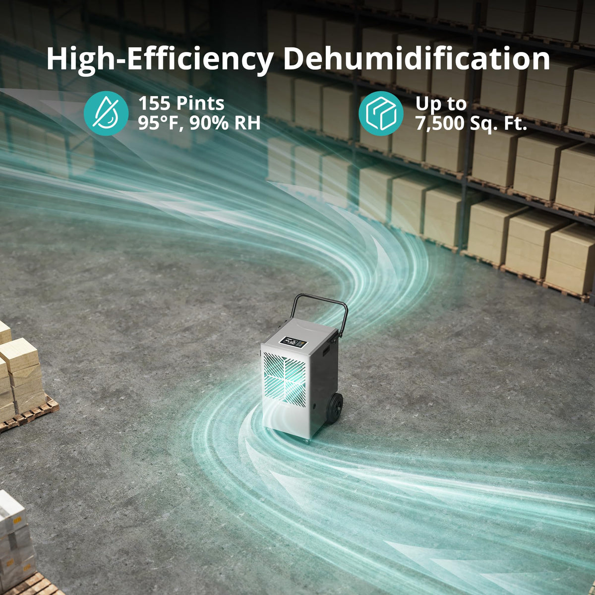 155 Pints Commercial Dehumidifier with Pump W947
