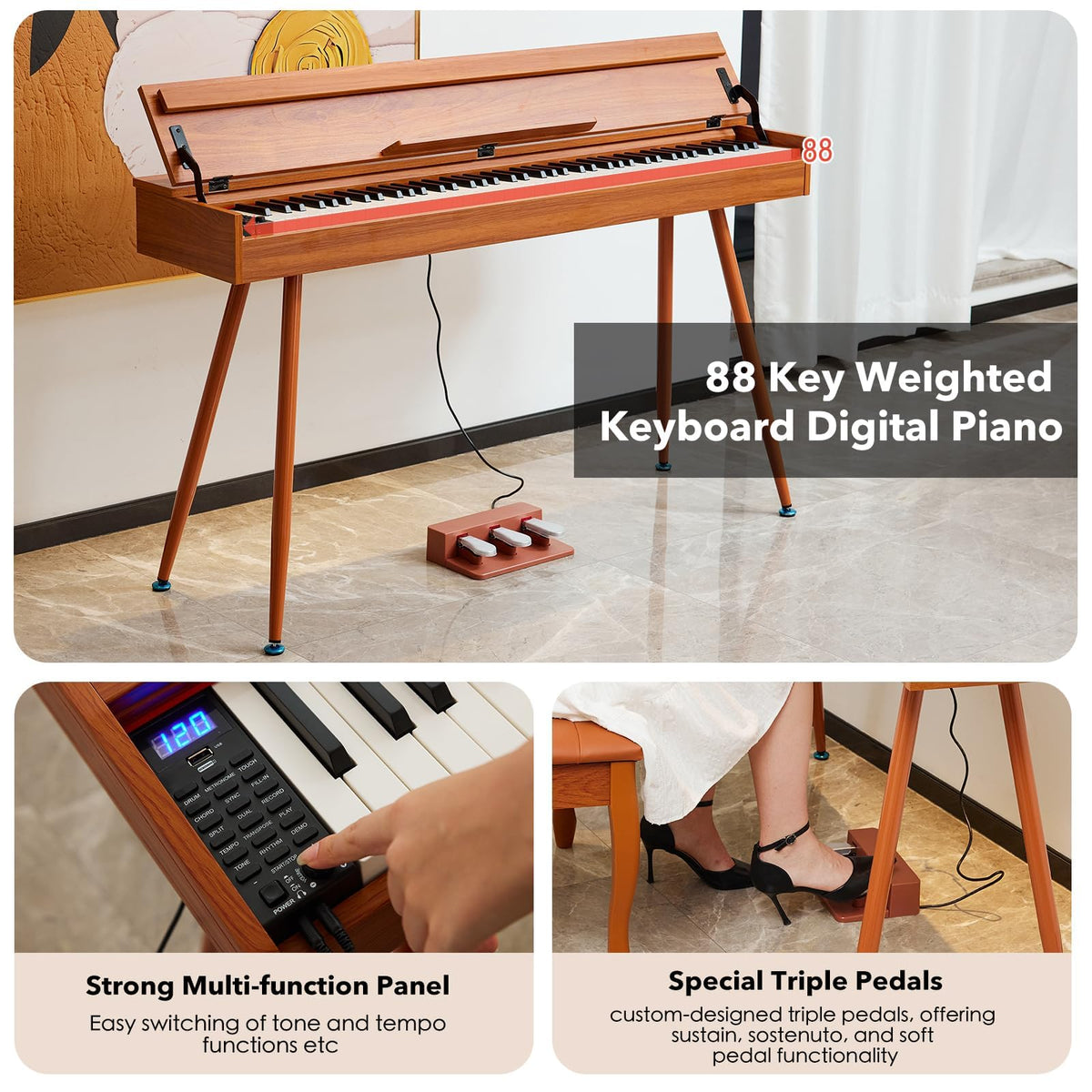 88 Key Weighted Digital Piano O245394