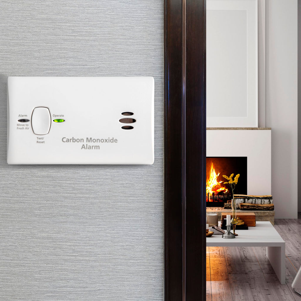 Carbon Monoxide Detector, AA Battery Powered, 85 dB Alarm, 6 Pack Z803360