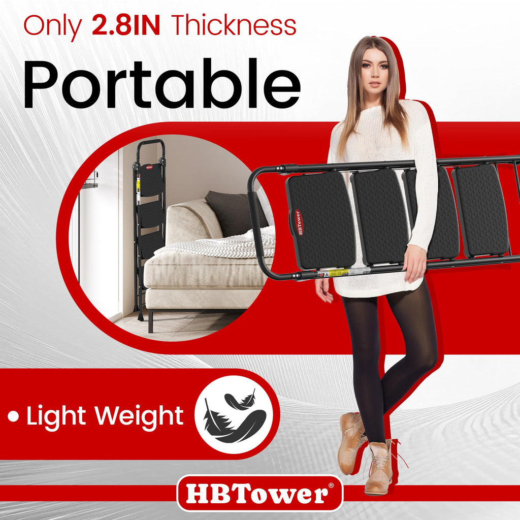4 Step Ladder Foldable with Wide Anti-Slip Pedal O399