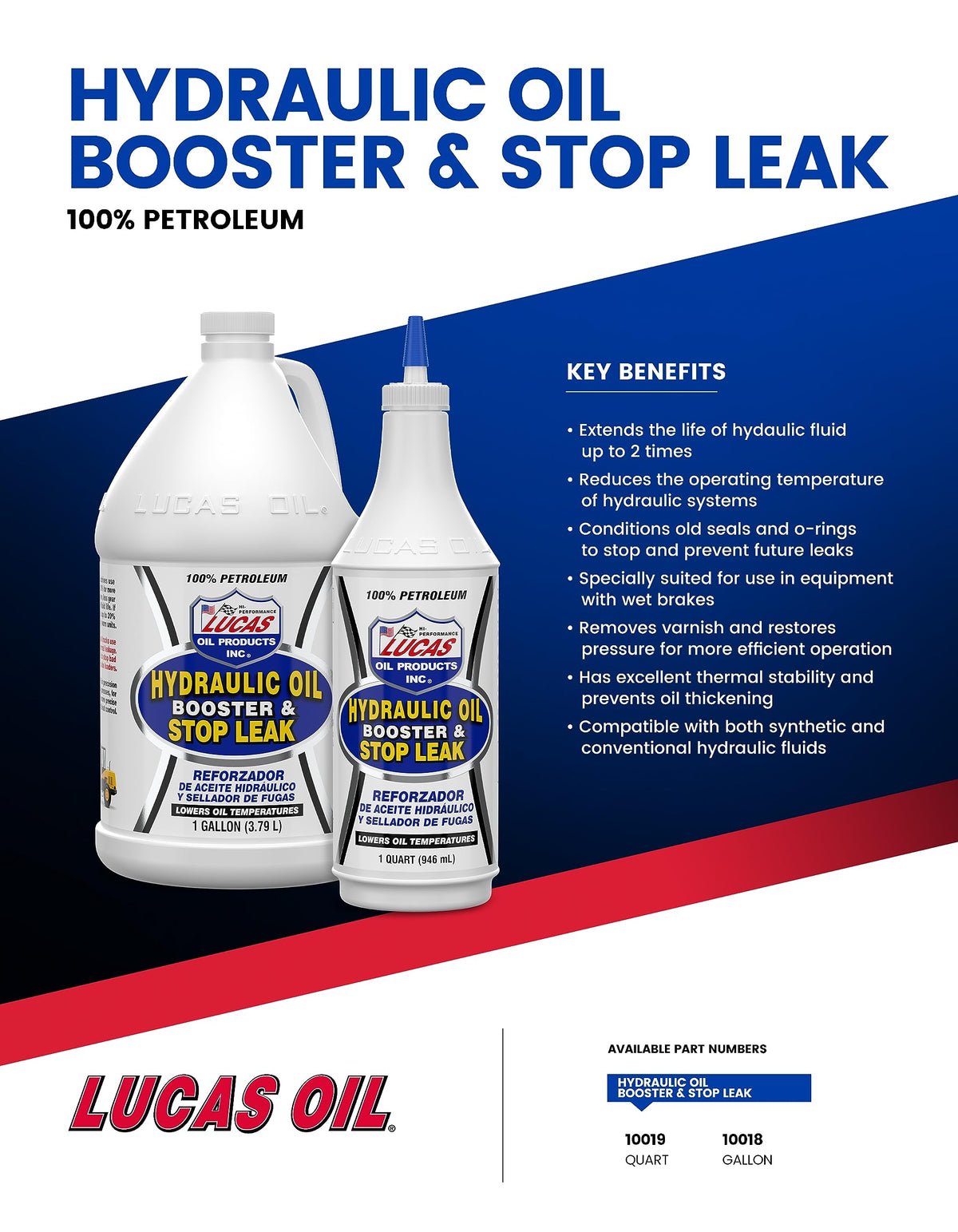 Hydraulic Oil Booster and Stop Leak 1 Quart H183