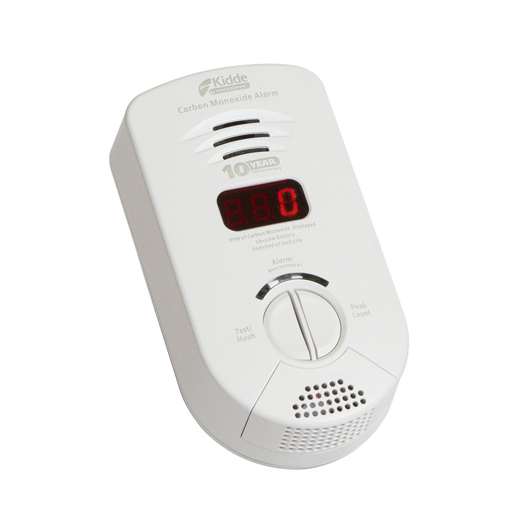 Carbon Monoxide Detector, Plug In Wall with 10-Year Battery Backup, Digital LED Display K35037