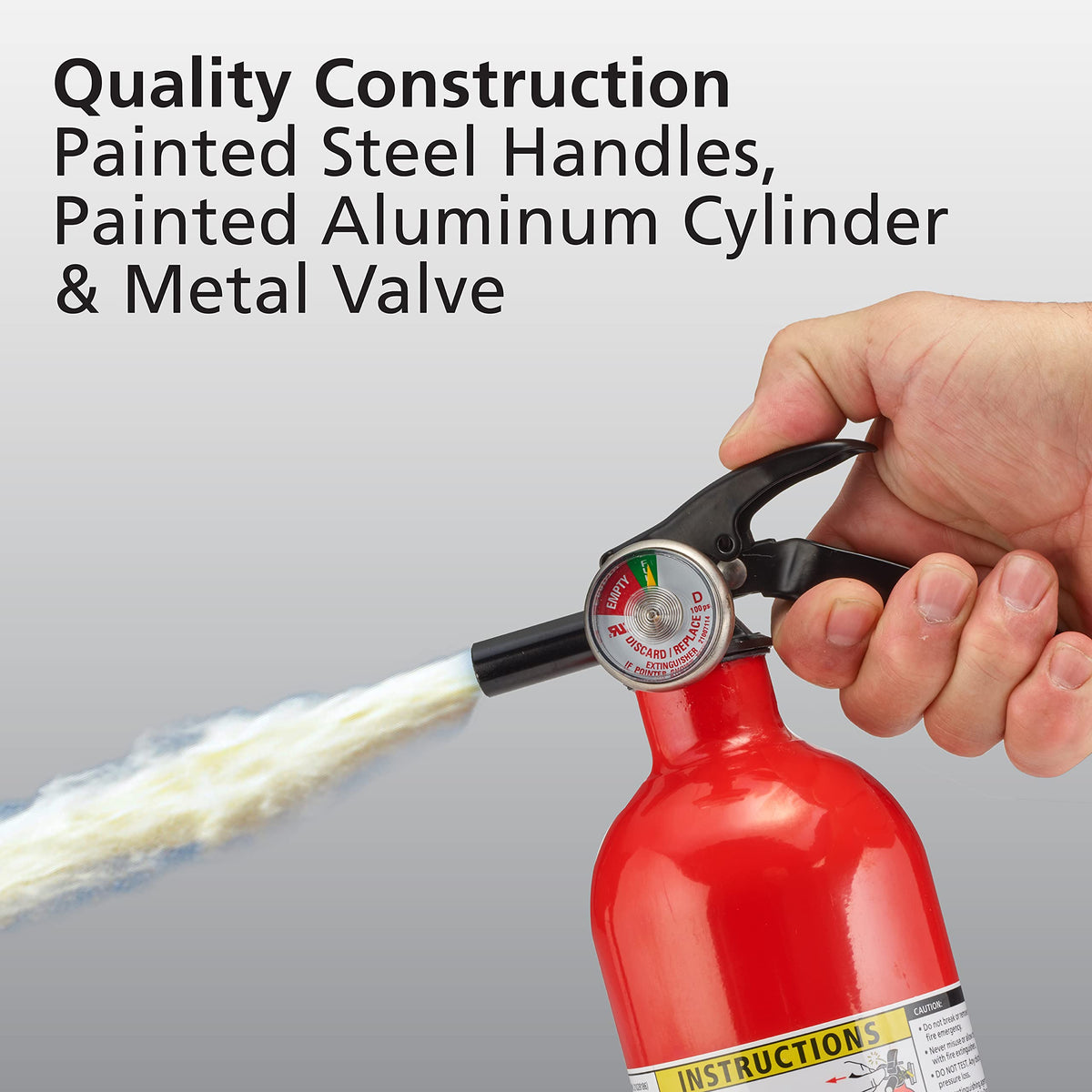 Red Dry Chemical Fire Extinguisher with Mounting Bracket W5910