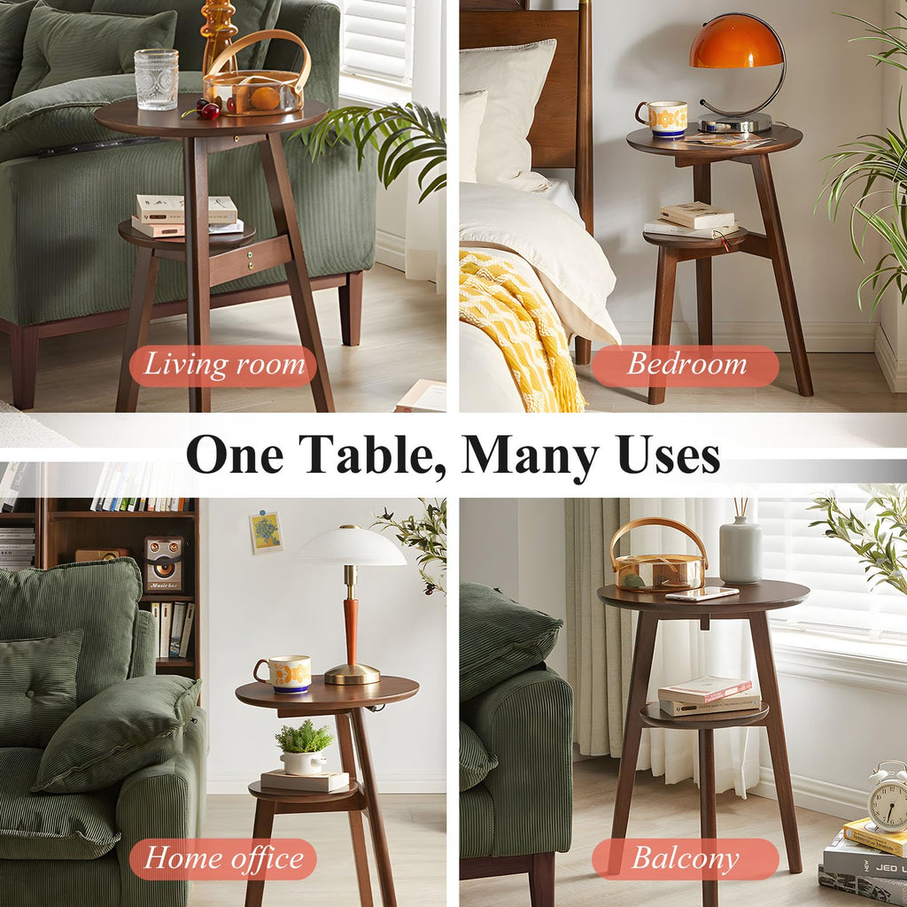 2-Tier Round Side Table Z3632