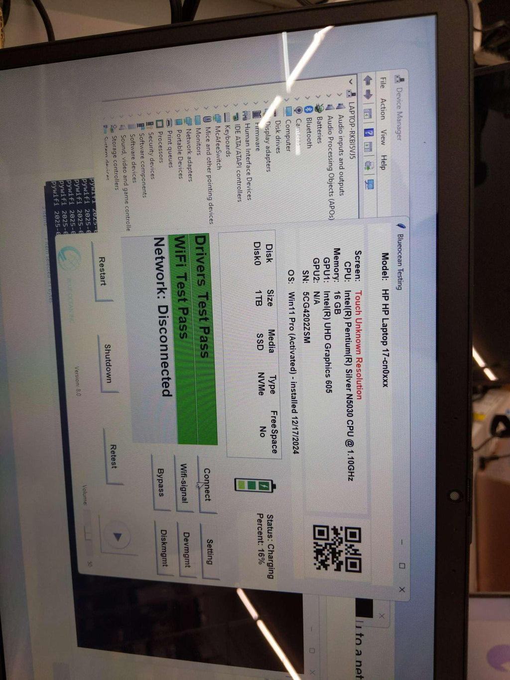17.3" Touchscreen HD+ Business Laptop, Intel Pentium Silver N5030, 16GB DDR4 RAM, 1TB PCIe SSD, Windows 11 Pro K6599
