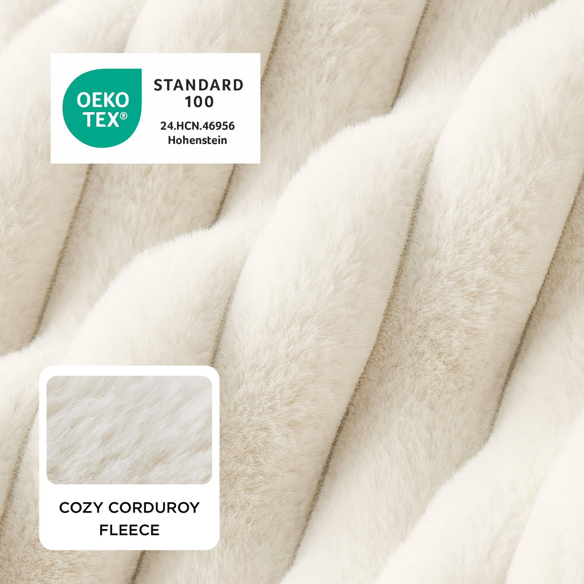 Cream Washable Dog Bed P418