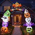 8 FT Halloween Inflatable Pumpkin Archway with LED Lights U822885