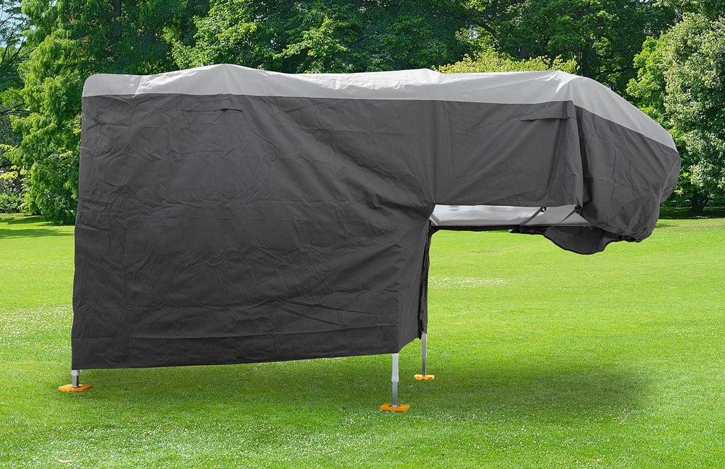 Polypropylene Camper RV Cover with Zipper Entry Doors and Air Vents T9478