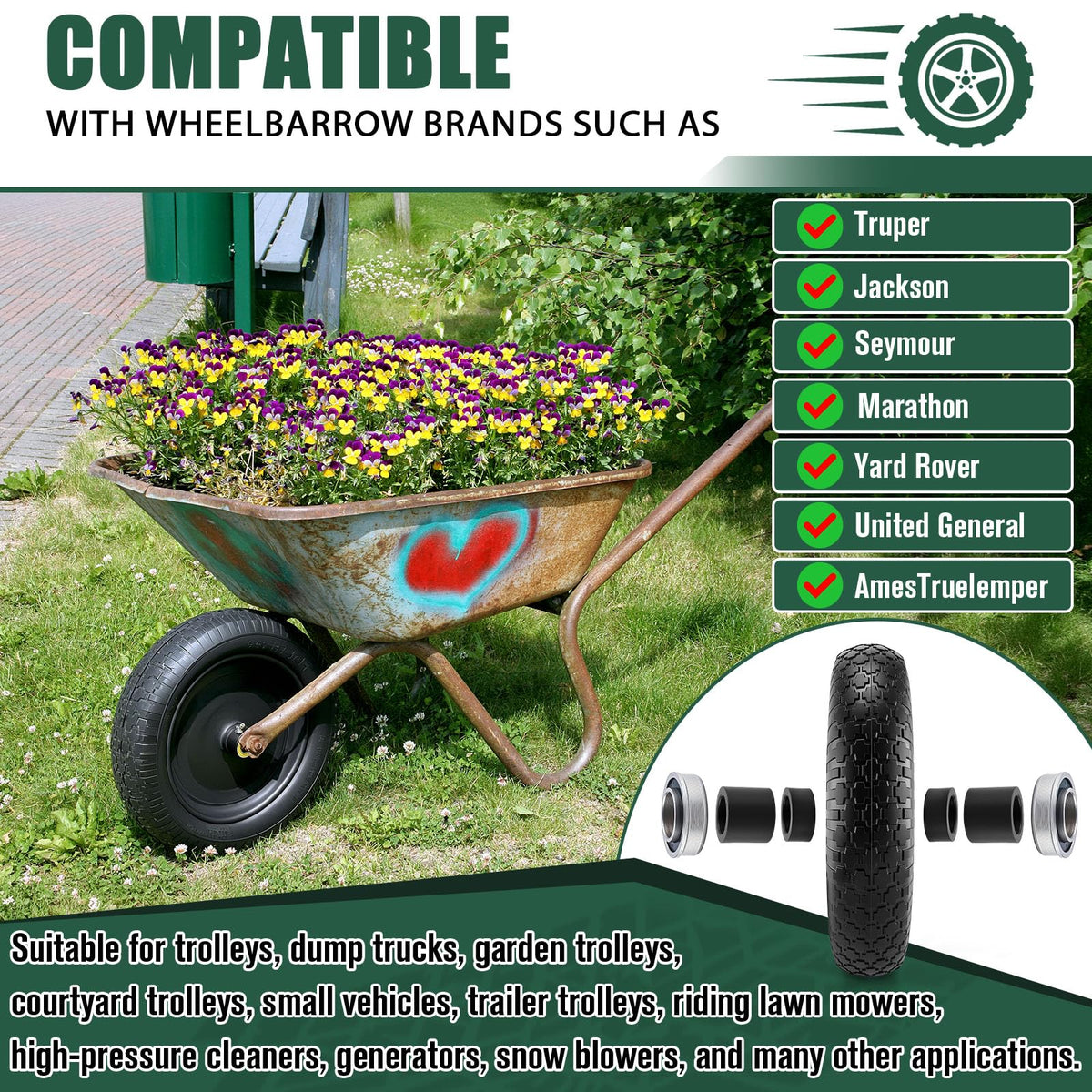 4.80/4.00-8 Wheelbarrow Tire T995
