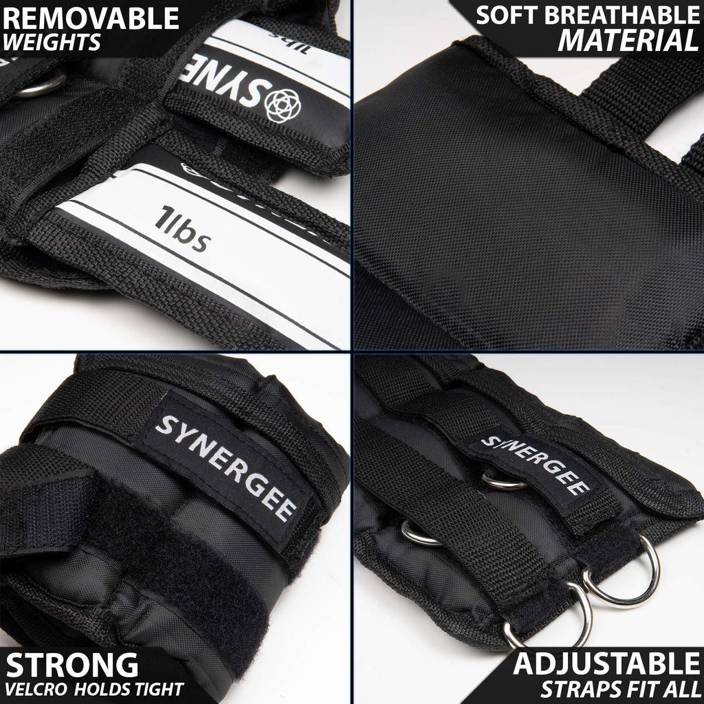 Adjustable Ankle/Wrist Weights Set of 2 S8230