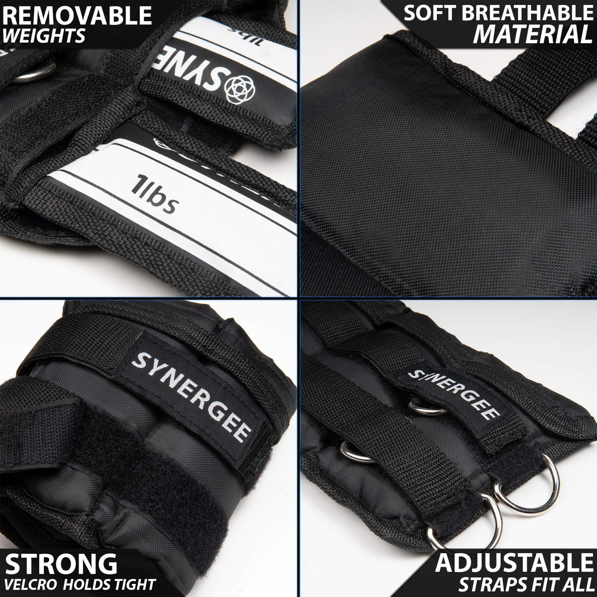Adjustable Ankle/Wrist Weights Set of 2 S8230